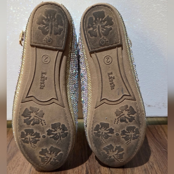 Girls Link Silver/Gold Dress Shoe, Size 2Y - Picture 9 of 9